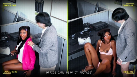 Office power play: Nerdy girl seduced by IT guy