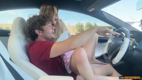 Petite Blonde Stepsister Car Fun | Molly Little