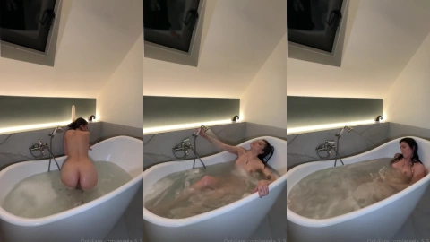 angela_5 - Solo Fingering at Bathtub